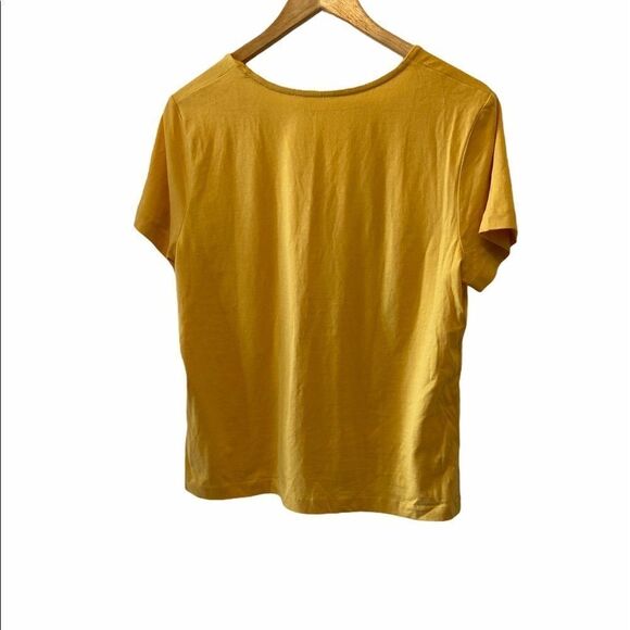“Let’s Brunch” Yellow Cotton Graphic Tee Shirt L - Picture 4 of 7